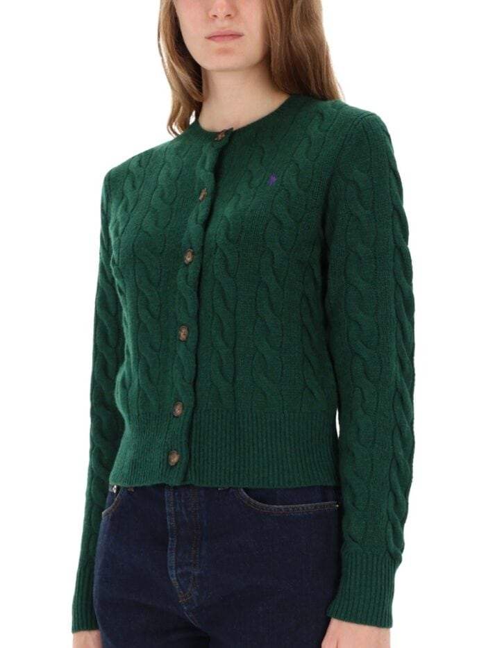polo ralph lauren cable knit cardigan Polo Ralph Lauren CABLE-KNIT CARDIGAN