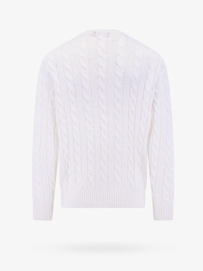 Polo Ralph Lauren Cable Knit Cotton Sweater With Iconic Logo