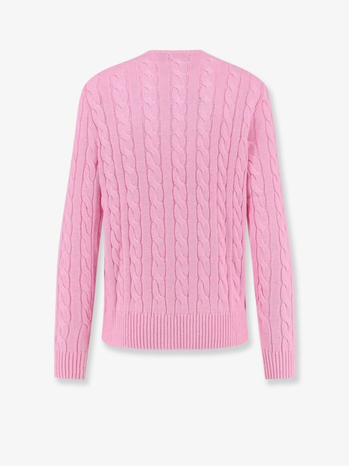 Polo Ralph Lauren Cable Knit Cotton Sweater With Iconic Logo