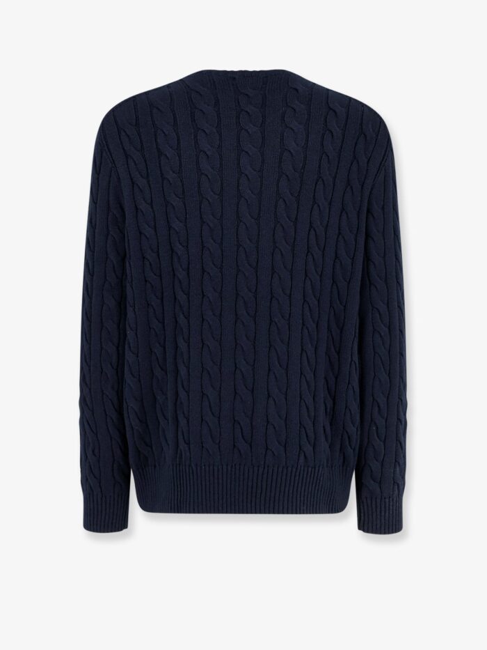 Polo Ralph Lauren Cable Knit Cotton Sweater With Iconic Logo