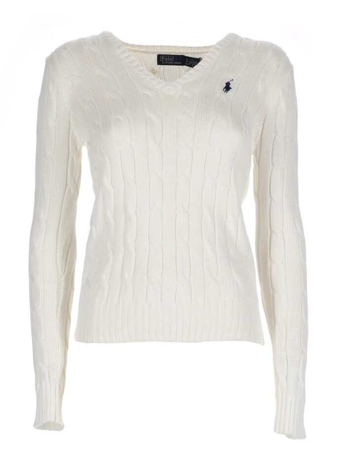 polo ralph lauren cable knit with logo Polo Ralph Lauren CABLE KNIT WITH LOGO