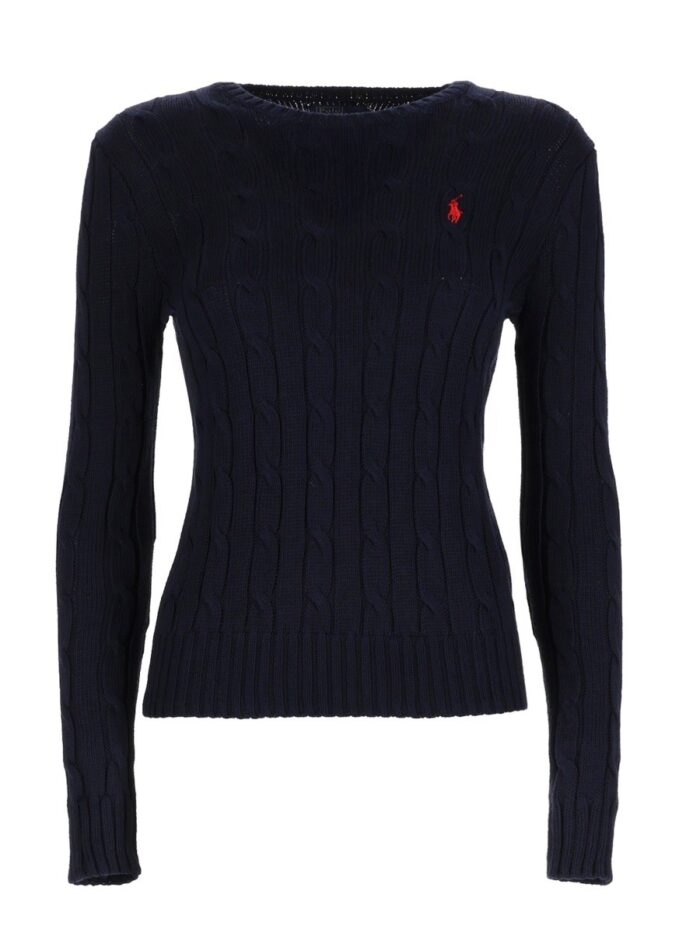 polo ralph lauren cable knit with logo Polo Ralph Lauren CABLE KNIT WITH LOGO