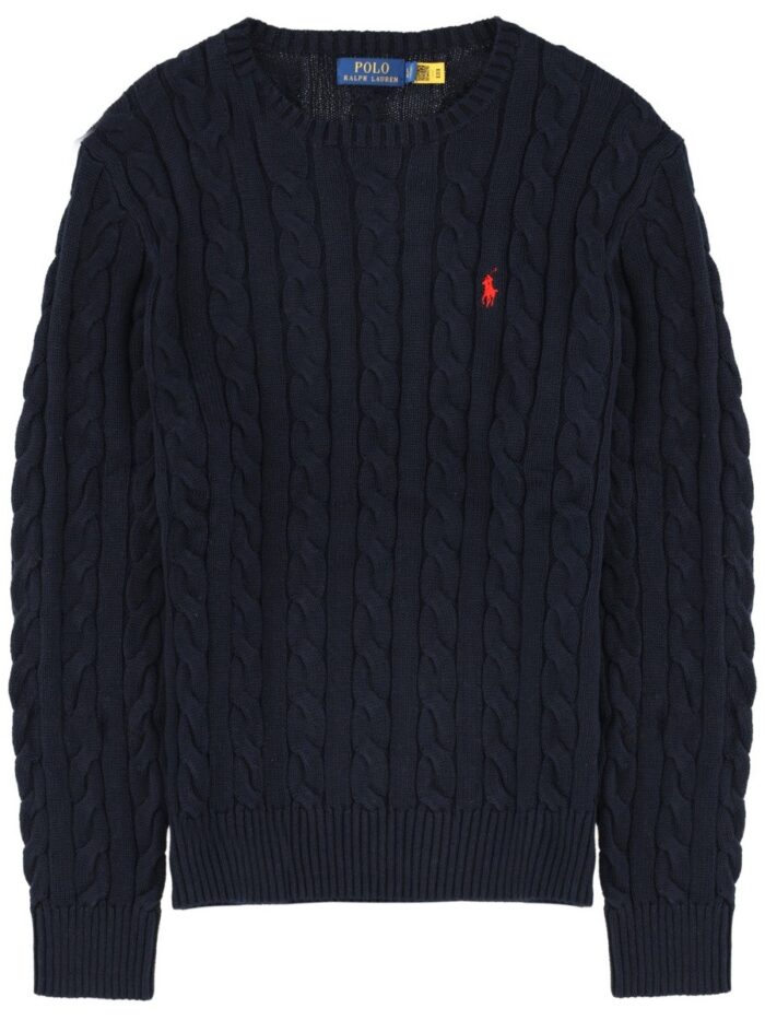 polo ralph lauren cable knit with logo Polo Ralph Lauren CABLE KNIT WITH LOGO
