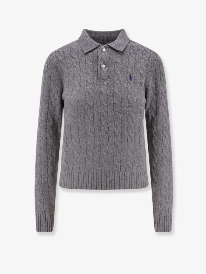 Polo Ralph Lauren Cable Knit Wool And Cashmere Polo Sweater