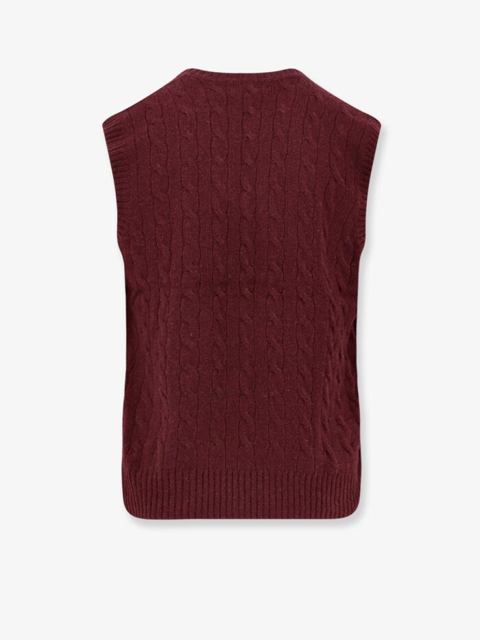 Polo Ralph Lauren Cable Knit Wool And Cashmere Vest