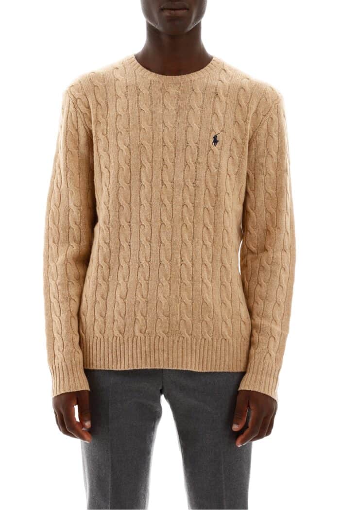 POLO RALPH LAUREN Cable Knit Wool-cashmere Sweater