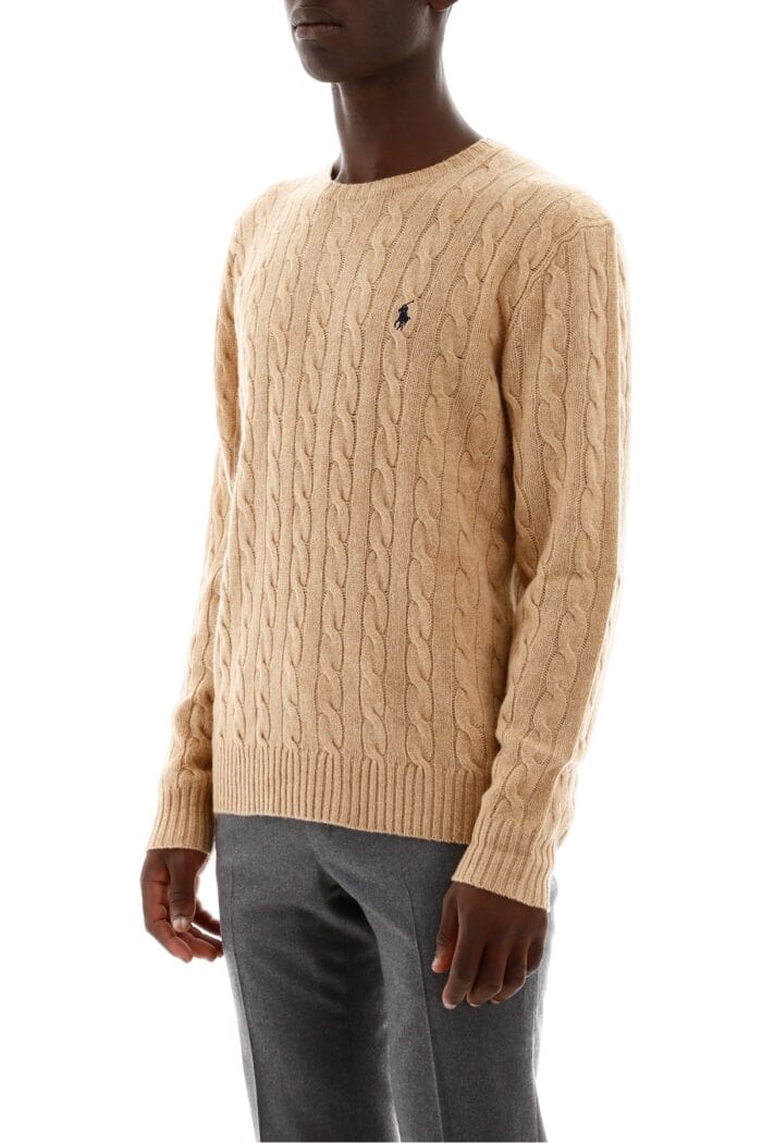 POLO RALPH LAUREN Cable Knit Wool-cashmere Sweater