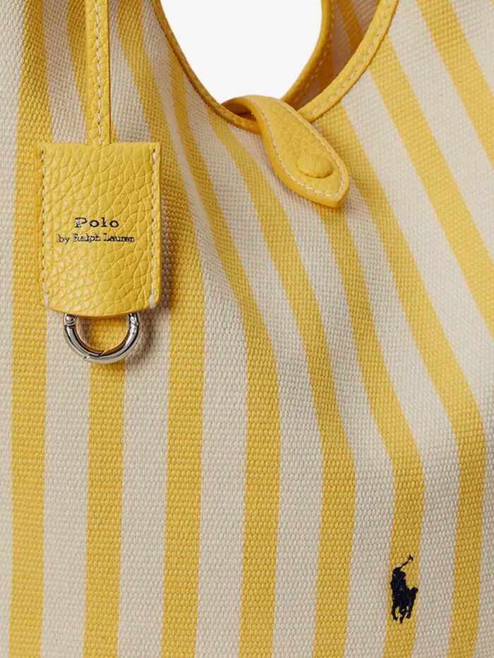 Polo Ralph Lauren Canvas Handbag With Striped Pattern