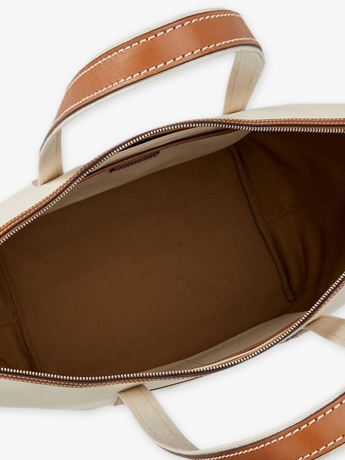 Polo Ralph Lauren Canvas Travel Bag With Leather Profiles