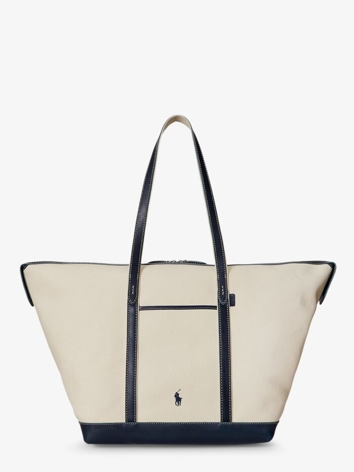 Polo Ralph Lauren Canvas Travel Bag With Leather Profiles