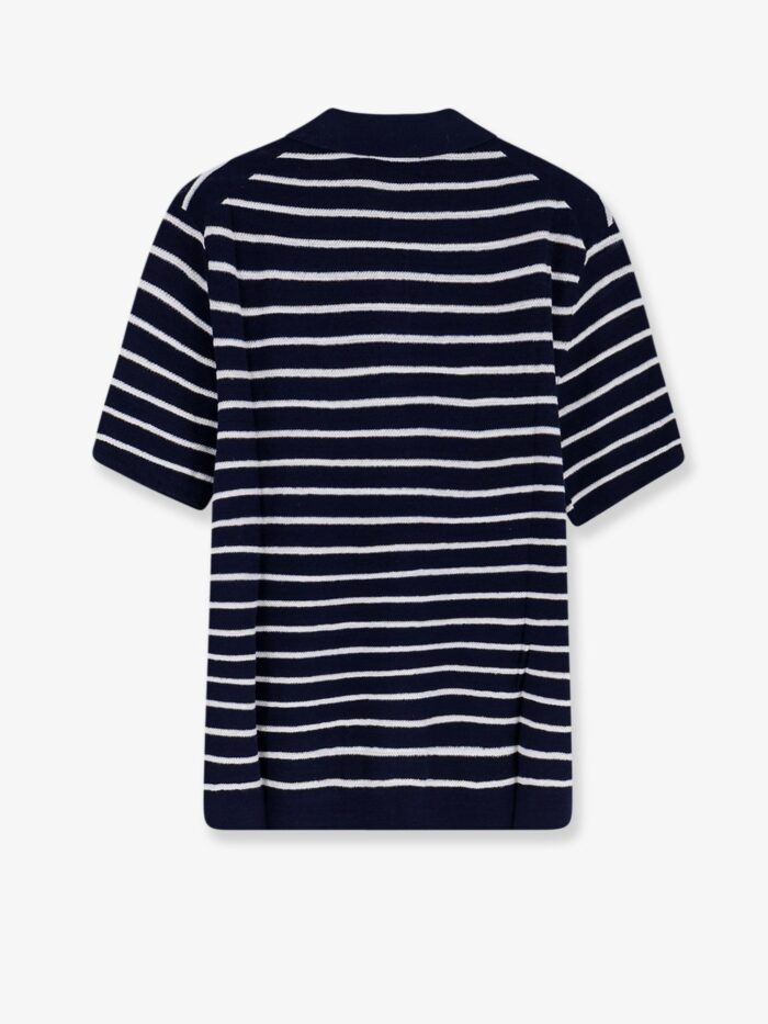 Polo Ralph Lauren Cotton And Linen Polo Shirt With Striped Pattern