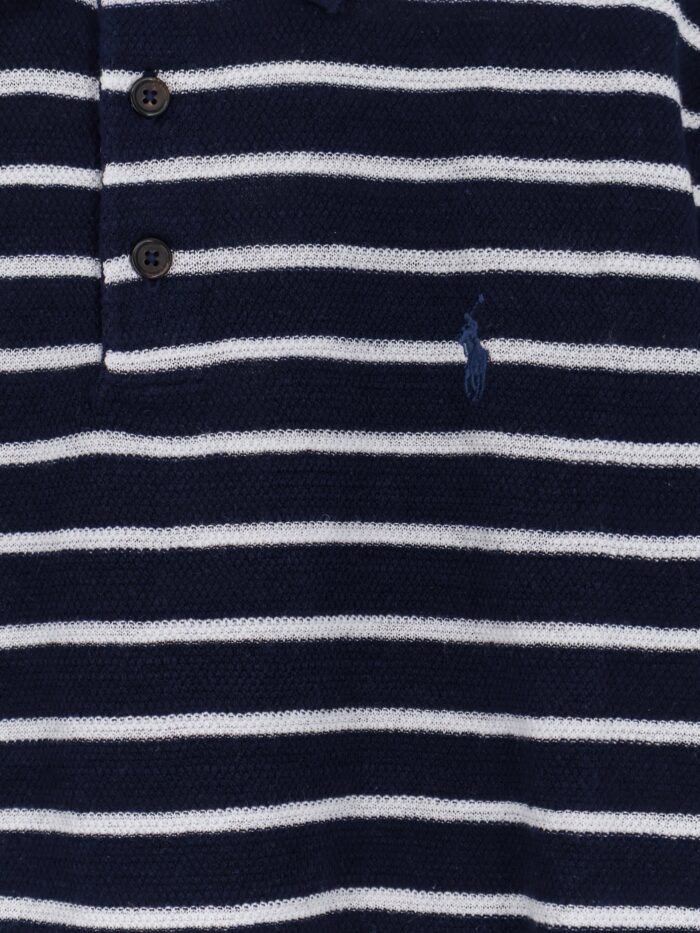Polo Ralph Lauren Cotton And Linen Polo Shirt With Striped Pattern