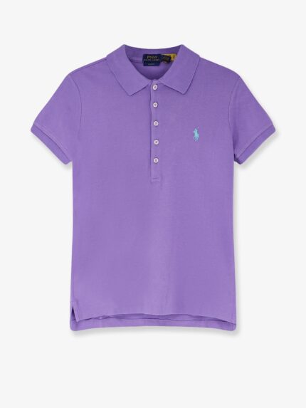 Polo Ralph Lauren Cotton Blend Polo With Embroidered Logo