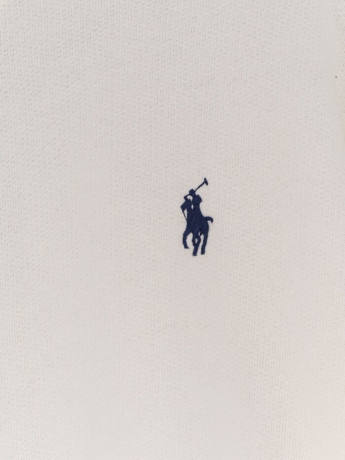 Polo Ralph Lauren Cotton Blend Sweater With Embroidered Logo On The Front