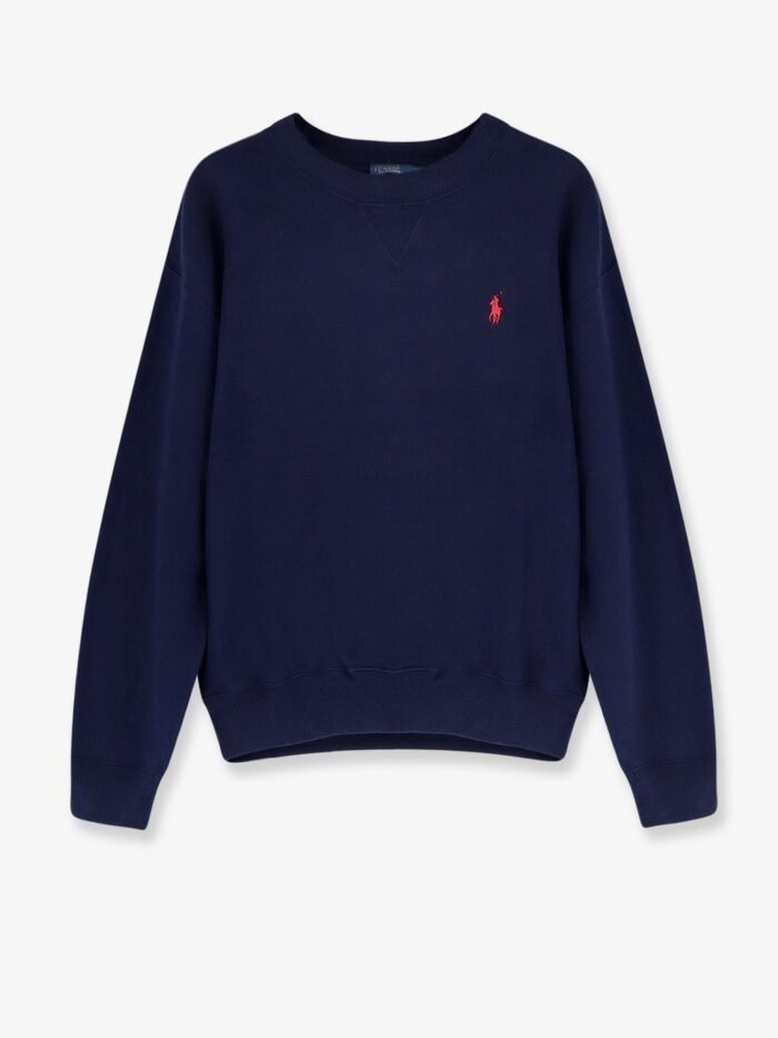 polo ralph lauren cotton blend sweater with embroidered logo on the front Polo Ralph Lauren Cotton Blend Sweater With Embroidered Logo On The Front