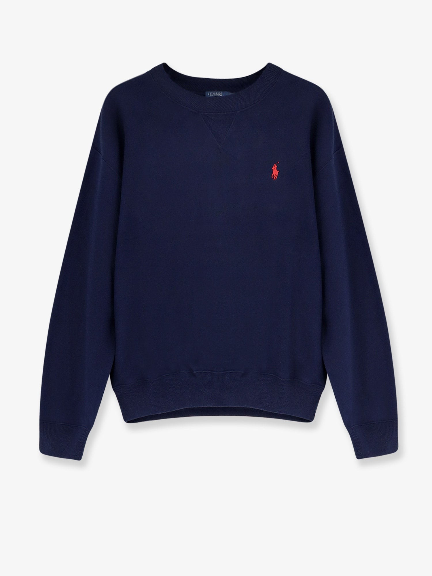 Polo Ralph Lauren Cotton Blend Sweater With Embroidered Logo On The Front