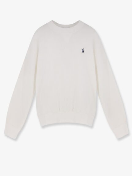 Polo Ralph Lauren Cotton Blend Sweater With Embroidered Logo On The Front