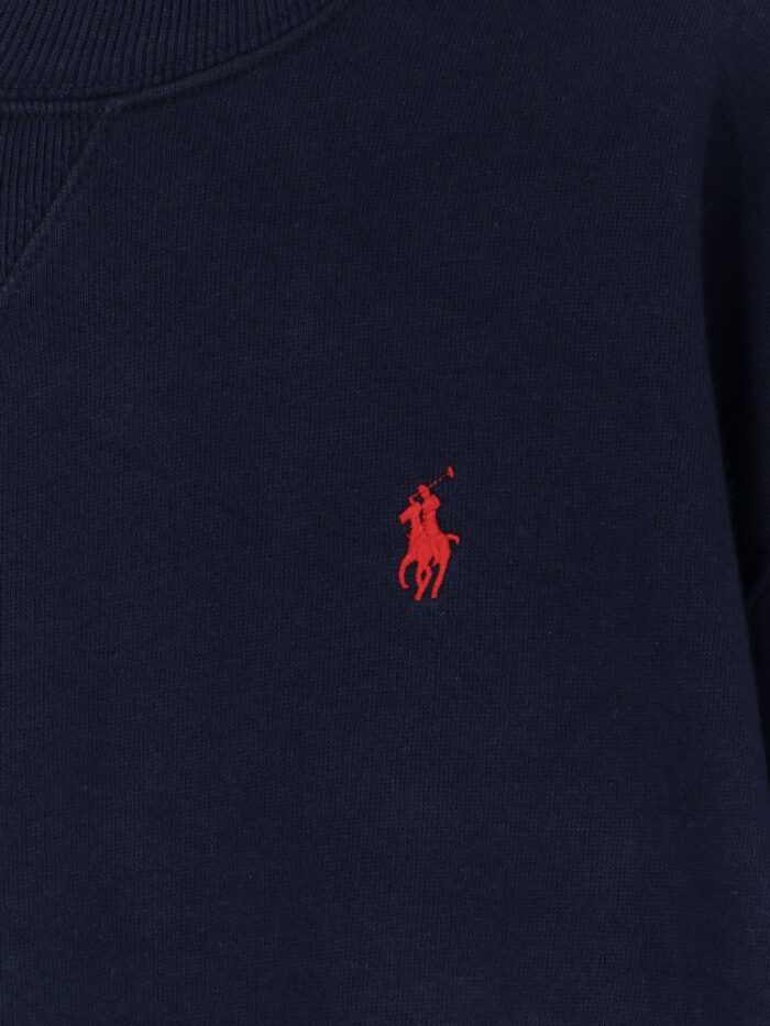 Polo Ralph Lauren Cotton Blend Sweater With Embroidered Logo On The Front
