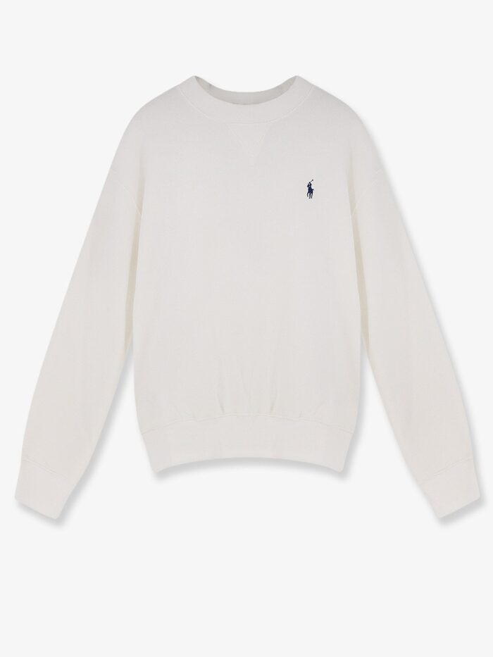 polo ralph lauren cotton blend sweater with embroidered logo on the front Polo Ralph Lauren Cotton Blend Sweater With Embroidered Logo On The Front