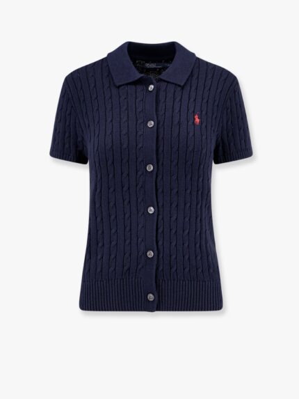 Polo Ralph Lauren Cotton Cardigan With Contrasting Logo Embroidery