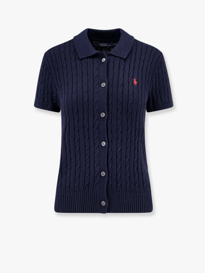 Polo Ralph Lauren Cotton Cardigan With Contrasting Logo Embroidery