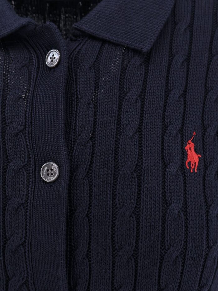 Polo Ralph Lauren Cotton Cardigan With Contrasting Logo Embroidery