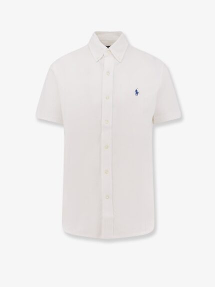 Polo Ralph Lauren Cotton Shirt With Embroidered Logo On The Front
