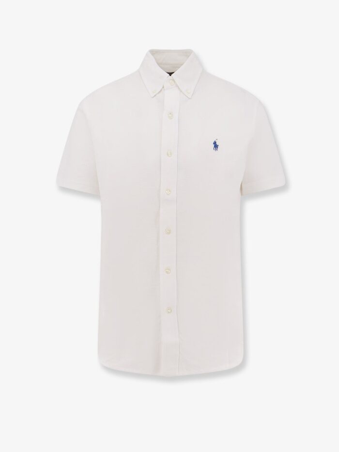 Polo Ralph Lauren Cotton Shirt With Embroidered Logo On The Front