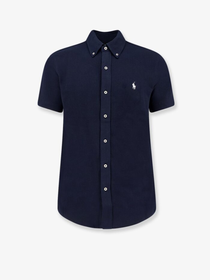 Polo Ralph Lauren Cotton Shirt With Front Embroidered Logo