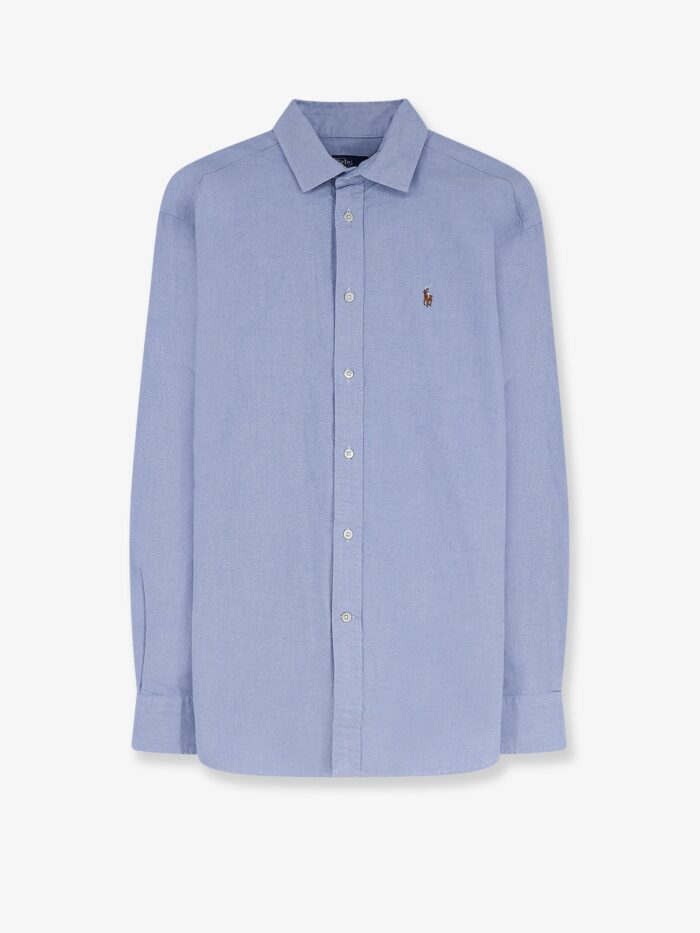 polo ralph lauren cotton shirt with front logo Polo Ralph Lauren Cotton Shirt With Front Logo