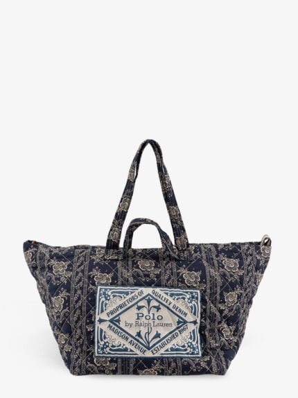 Polo Ralph Lauren Cotton Shoulder Bag With Floral Print