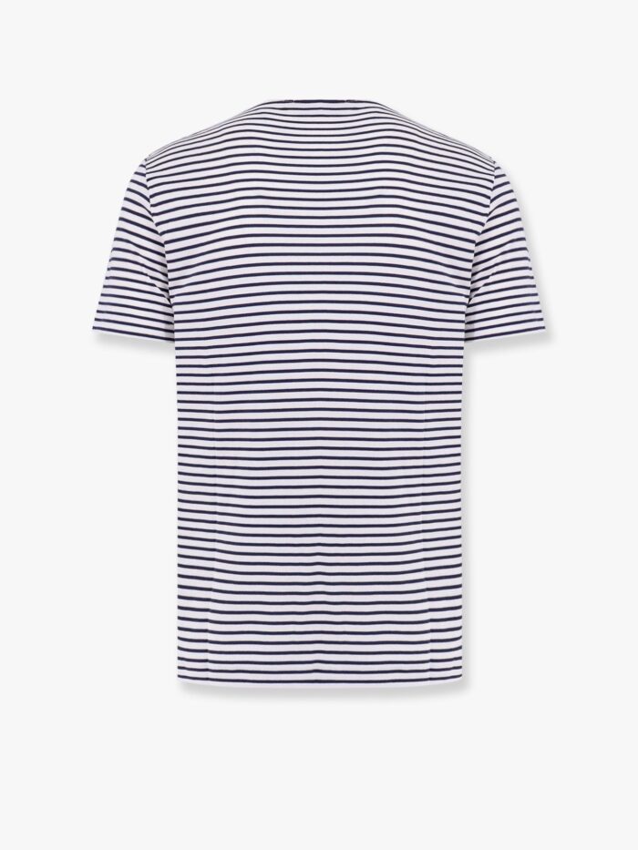 Polo Ralph Lauren Cotton Striped T-shirt With Logo Embroidery