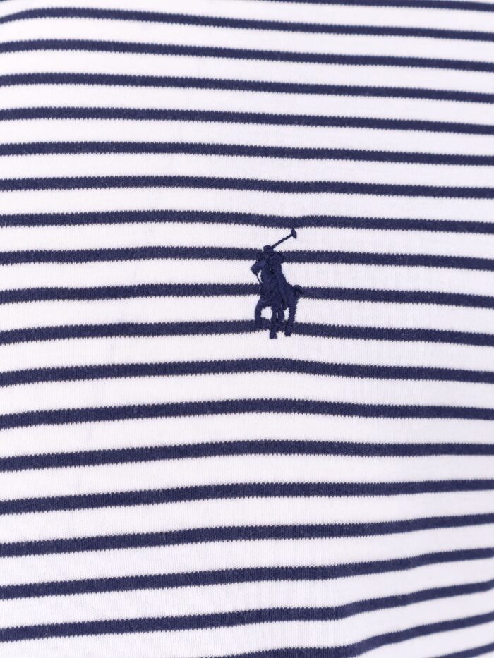 Polo Ralph Lauren Cotton Striped T-shirt With Logo Embroidery