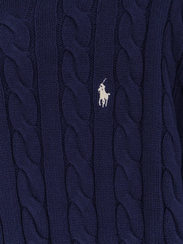 Polo Ralph Lauren Cotton Sweater With Embroidered Logo On The Front