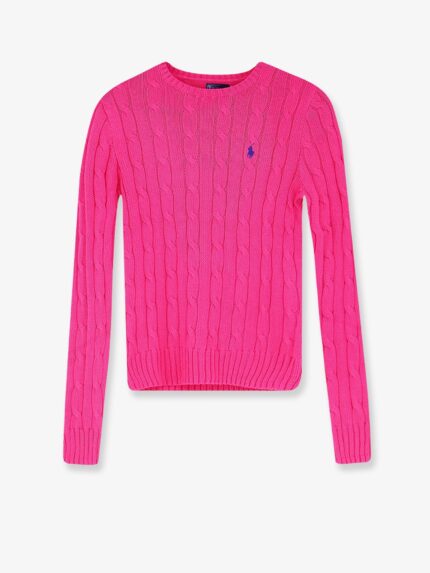 Polo Ralph Lauren Cotton Sweater With Embroidered Logo On The Front