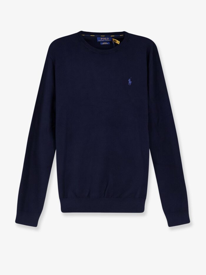 Polo Ralph Lauren Cotton Sweater With Embroidered Logo On The Front