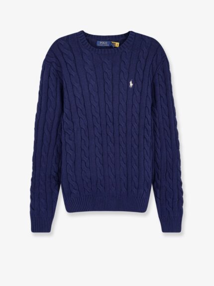 Polo Ralph Lauren Cotton Sweater With Embroidered Logo On The Front