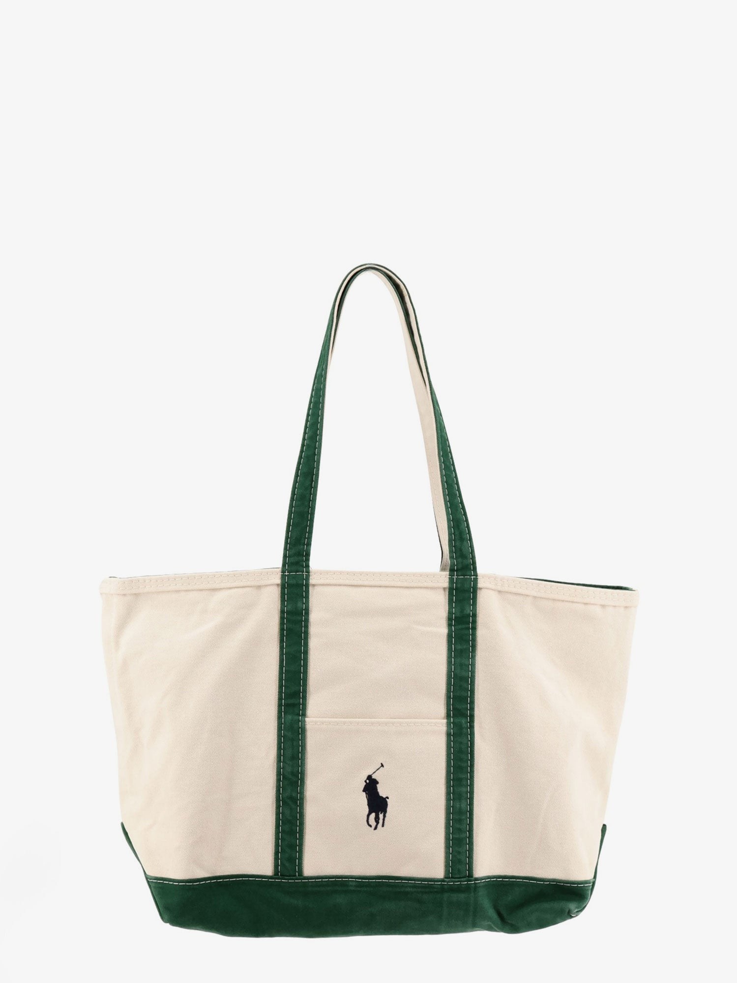 Polo Ralph Lauren Denim Shoulder Bag With Embroidered Logo On The Front