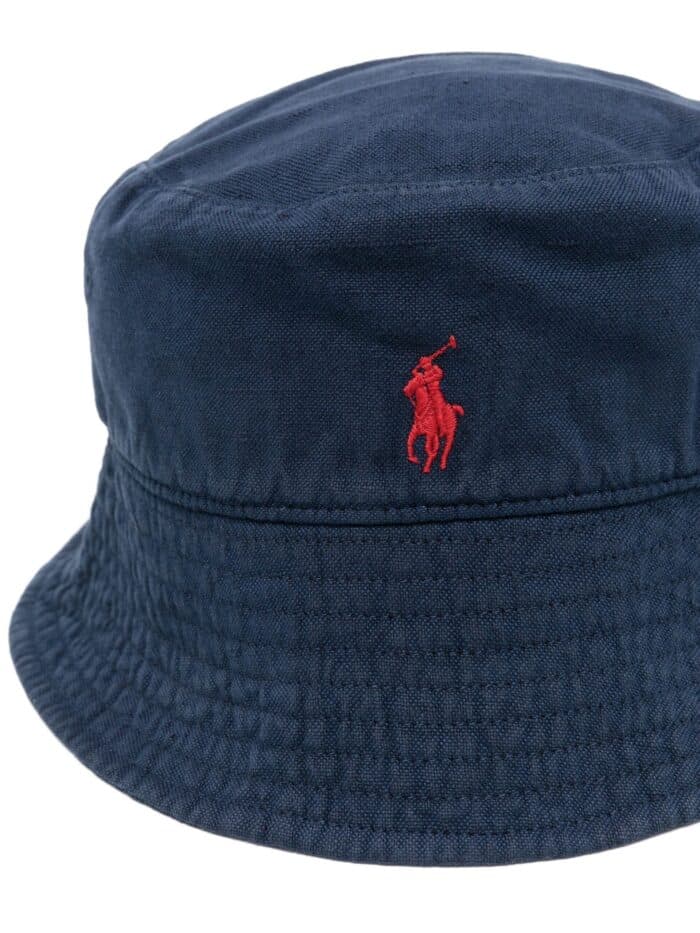 POLO RALPH LAUREN Embroidered Logo Linen Hat