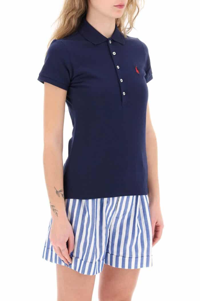 POLO RALPH LAUREN Julie Slim Fit Five Button Polo Shirt