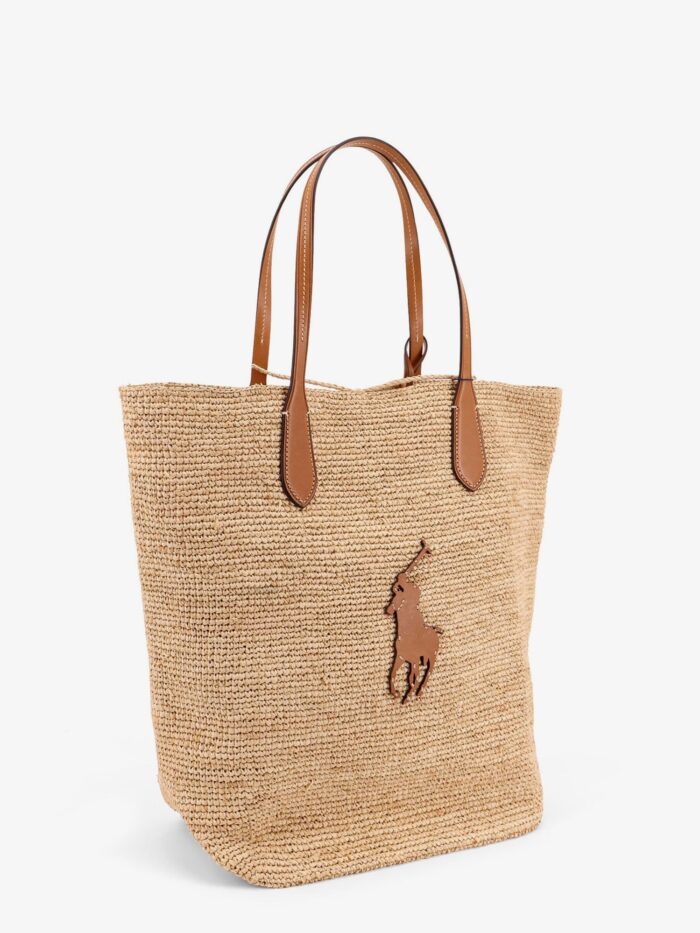 Polo Ralph Lauren Leather Shoulder Bag With Logo On The Front