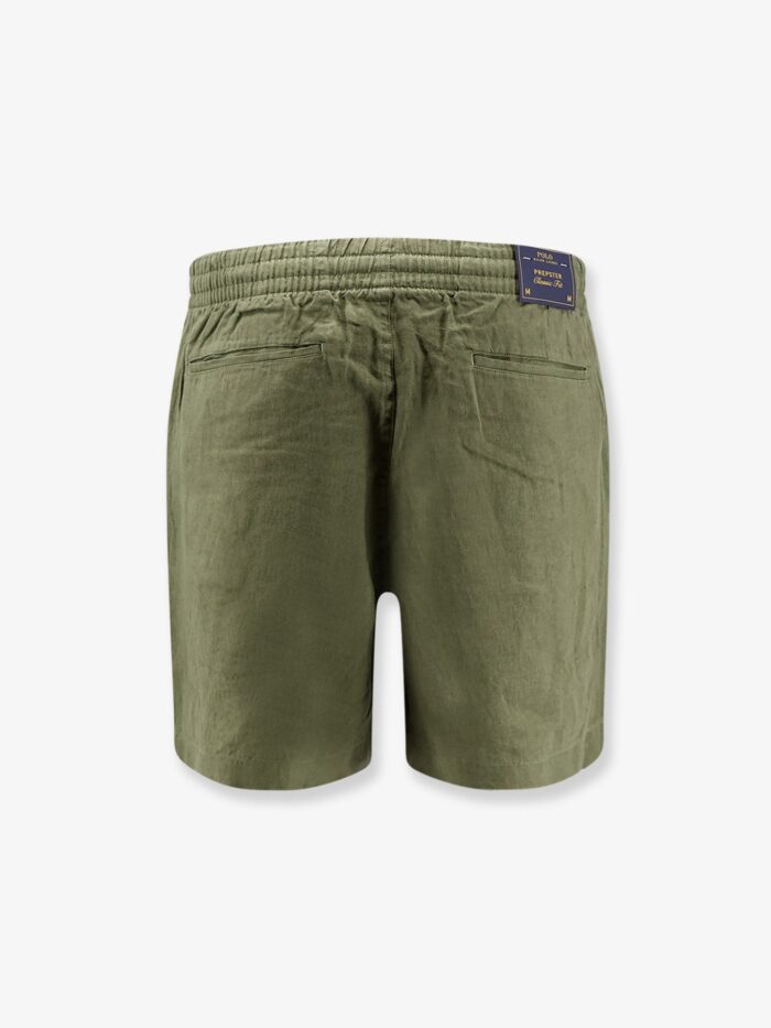 Polo Ralph Lauren Linen Bermuda Shorts With Embroidered Logo