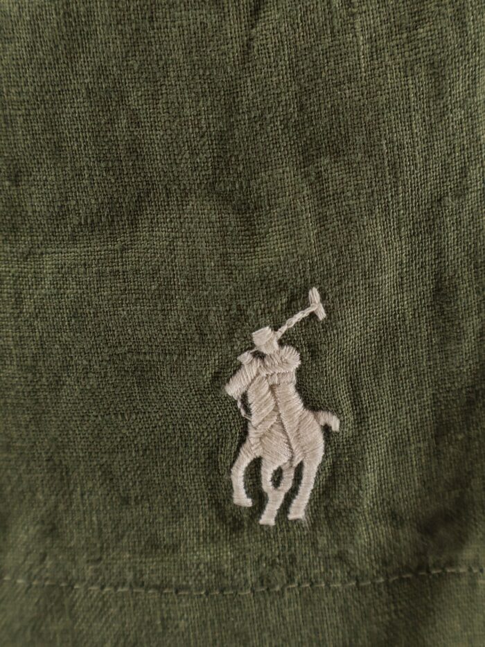 Polo Ralph Lauren Linen Bermuda Shorts With Embroidered Logo