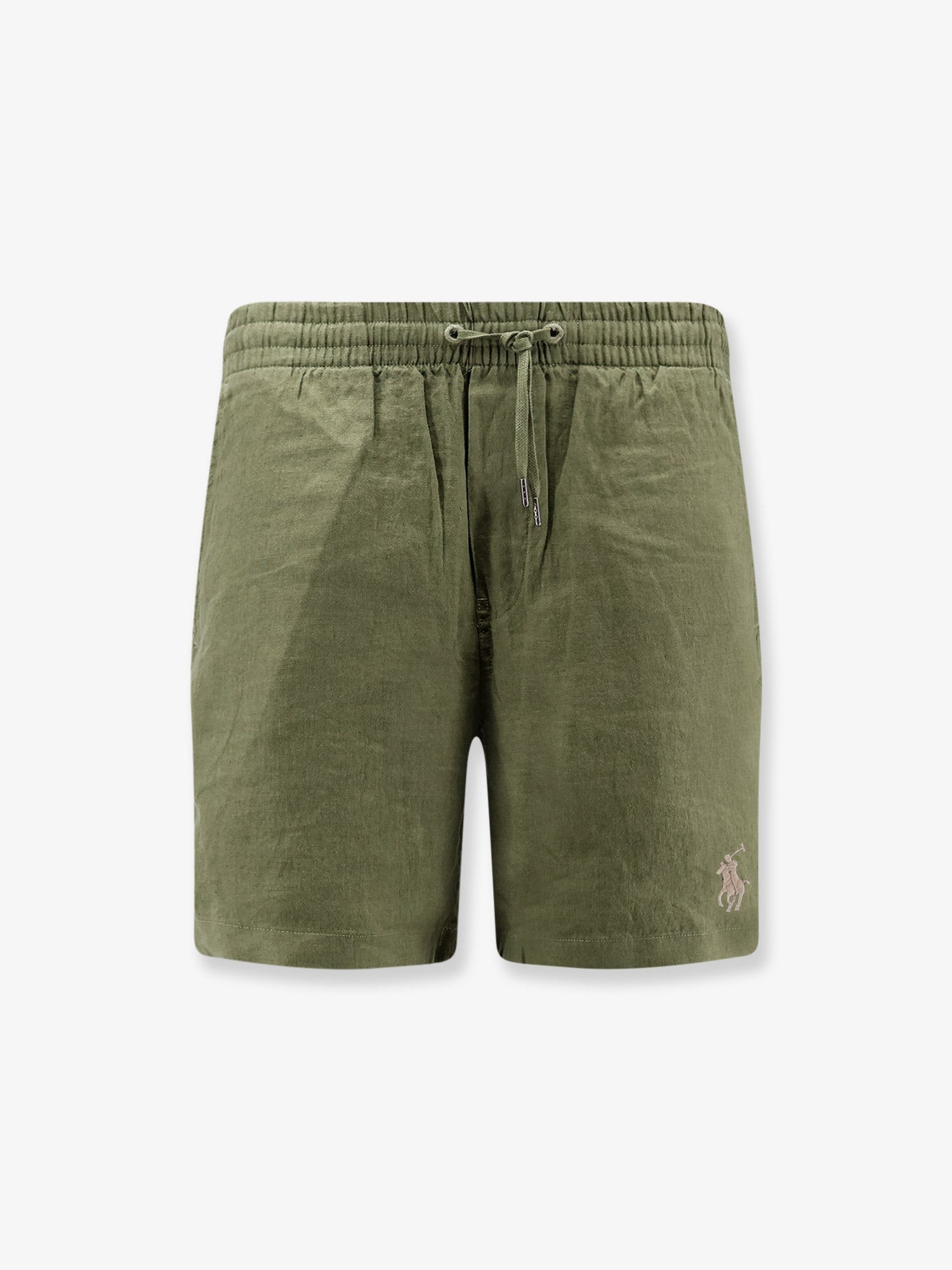 Polo Ralph Lauren Linen Bermuda Shorts With Embroidered Logo