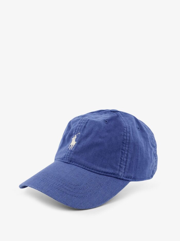 Polo Ralph Lauren Linen Hat With Embroidered Logo On The Front