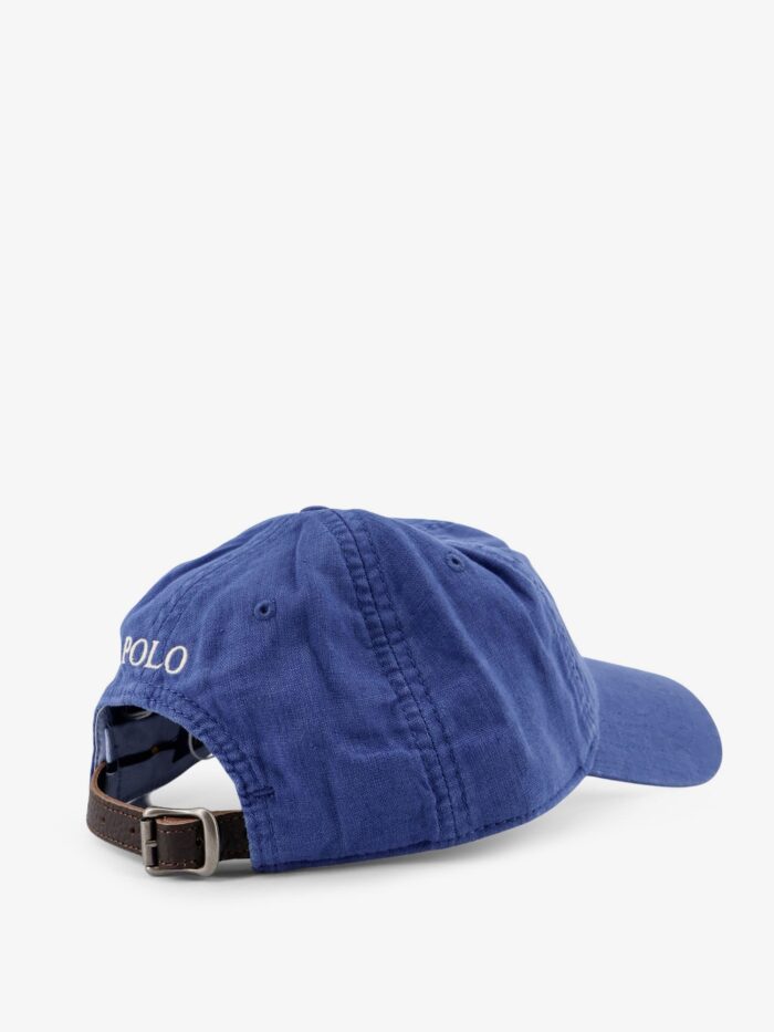 Polo Ralph Lauren Linen Hat With Embroidered Logo On The Front