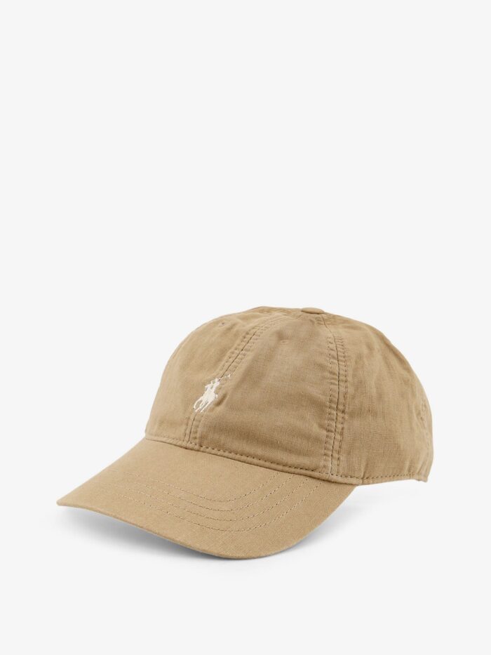 Polo Ralph Lauren Linen Hat With Embroidered Logo On The Front