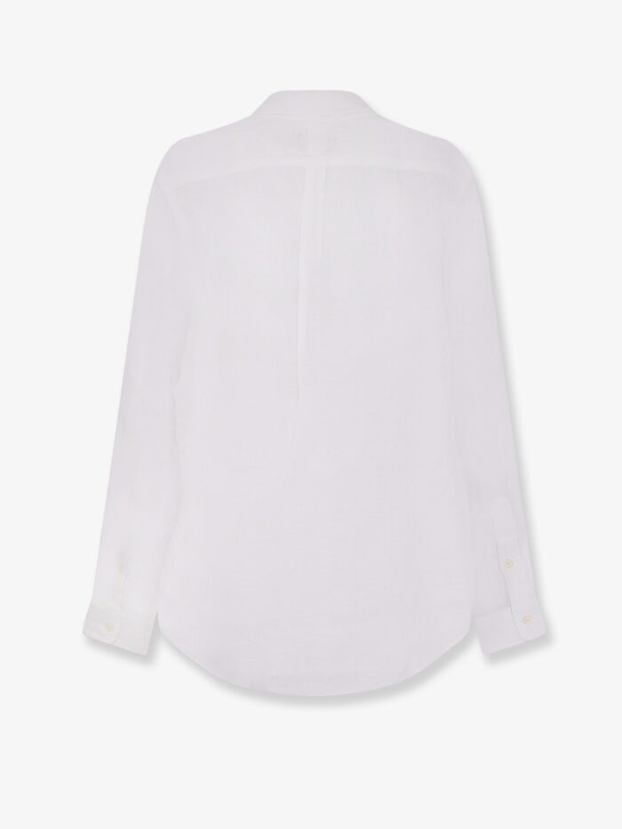 Polo Ralph Lauren Linen Shirt With Embroidered Logo On The Front