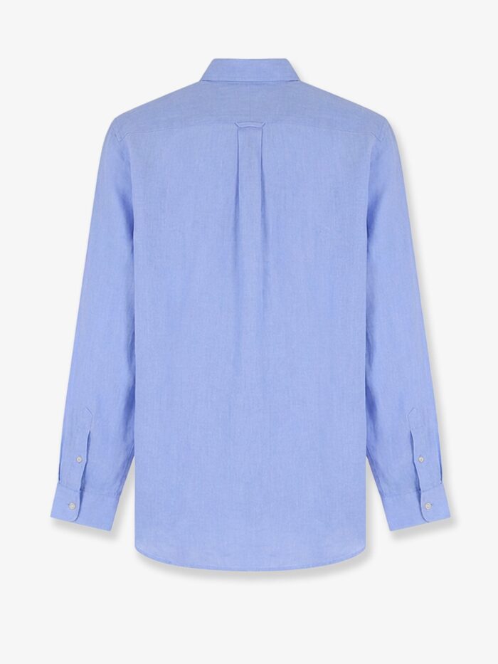 Polo Ralph Lauren Linen Shirt With Embroidered Logo On The Front