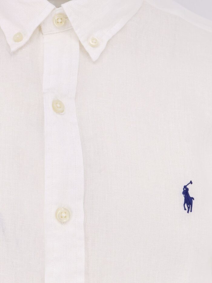 Polo Ralph Lauren Linen Shirt With Logo Embroidery